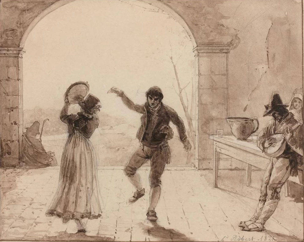 Ballerino e musicista di tamburello